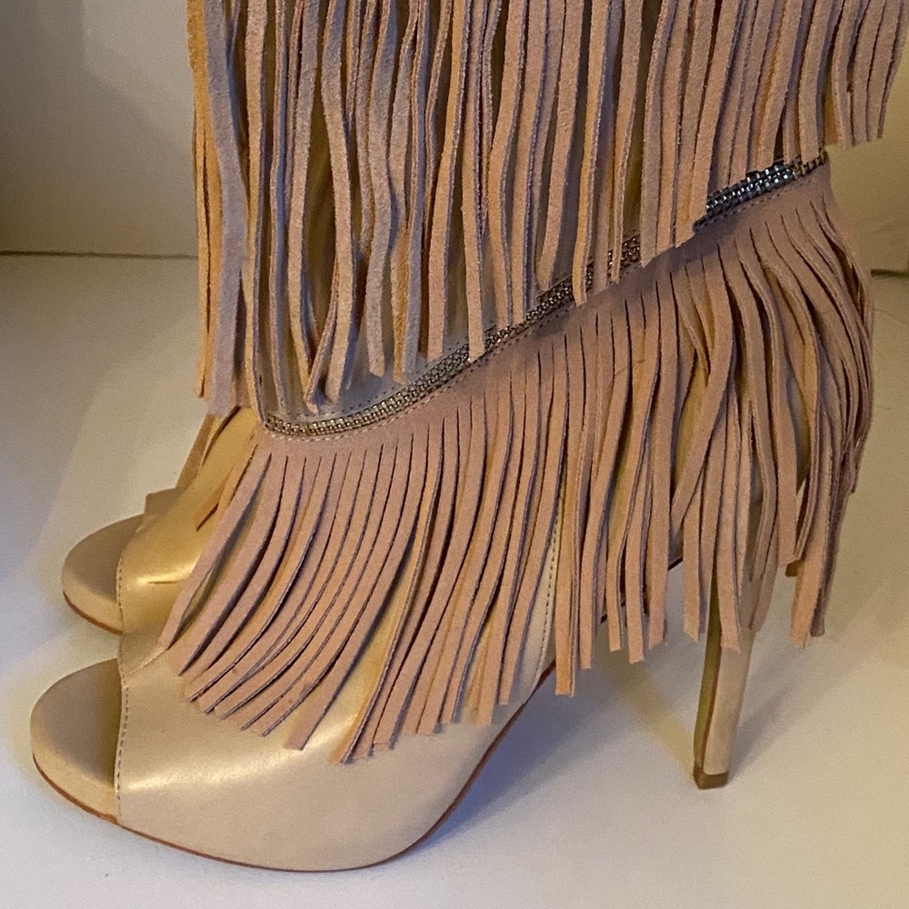 Bebe Fringe Booties